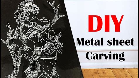 metal sheet carving|engraving metal by hand.